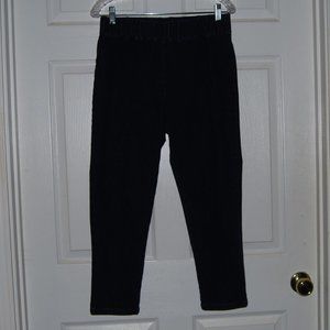 Soft Surroundings Metro Leggings Crops/Capris Medium Navy Blue Denim